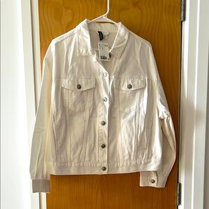 NWT White Denim Jacket